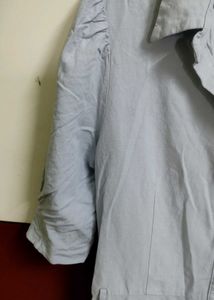 Elegant Blue Shirt Dress