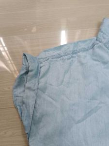 Light Blue Short Sleeve Collared Shirt
