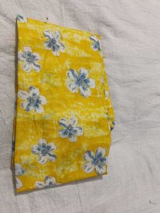 Vibrant Yellow Floral Print Kurta