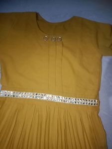 Mustard Yellow Colour Dress Yellow 💛