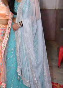beautiful lancha with blouse and duppata