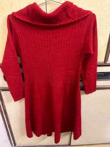 Red Knit Cardigan