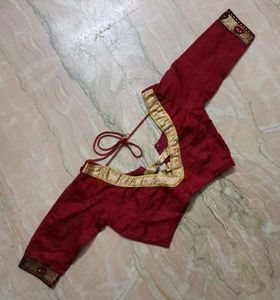 Designer Maroon Blouse