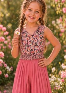 Floral Print baloon Crop top with Palazzo Pants