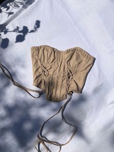 beige corset