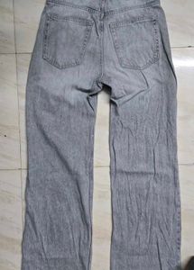 Grey baggy and bootcut jeans