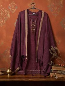 Elegant Purple Kurta Set with Dupatta