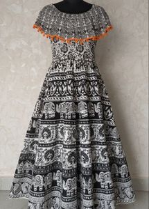 Elephant Print Maxi Dress