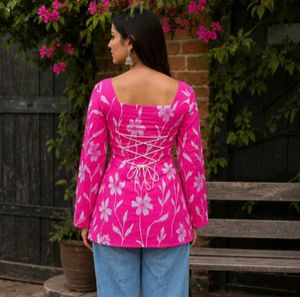 best short kurti pink