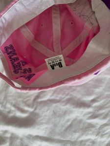 Pink Distressed "West" Baseball Cap