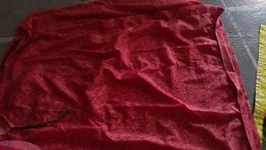 Red Printed lehenga kurta set