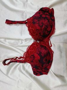 🇳🇿💫🎀Red Floral Lace Bra