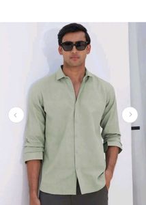 Men's Light Green Casual Shirt