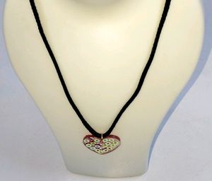 Pendent heart Resin/Rhinestone/unique/latest