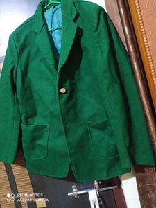 One More Green Blazer In Big Size