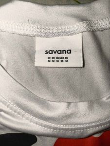 Savana white fitted baby tee crop top newme