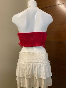 Pink ruffle tulle top 🎀