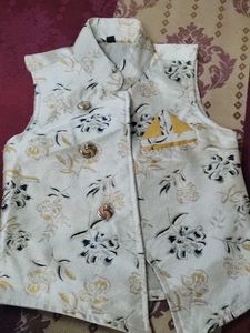 kids Floral Print Nehru Jacket