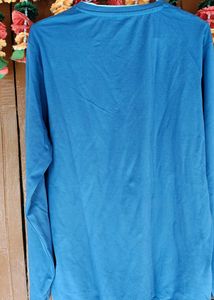 Men's Blue Crew Neck Sweatshirt (XXL)