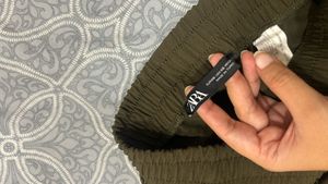 Olive Cargo Joggers with Zippers