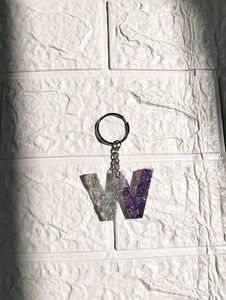 Resin w latter Keychain