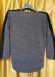 Sale🎊Women Scoop Neck Grey Top Long Sleeve