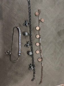 Set of 3 Charm Bracelets