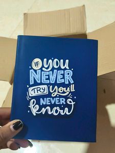 new small white blank page diary