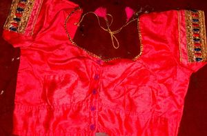 Ethnic Blouse - Pink &amp; Blue