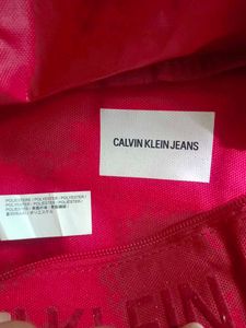 Unisex Orginal Calvin Klein Jeans Red Belt Bag