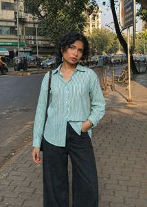 Light green aesthetic women shirt
