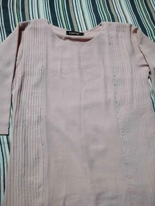 Elegant Women's Pink Tunic Top