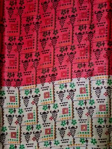 Red Silk Material 1.9 Metres