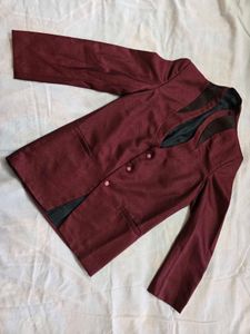 Stylish Maroon Ethnic Jacket with Pant