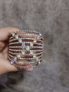 Sparkling Rhinestone Bangle Bracelet