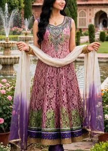 Elegant Kurta anarkali Set with Dupatta