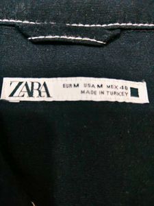 New ZARA Black Short Sleeve Shirt