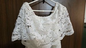 Elegant White Lace Dress