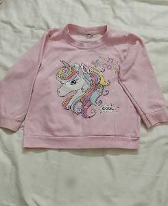 Cute Unicorn Print Sweatshirt