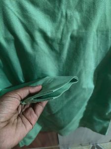 Light Green Collared Button-Up Top