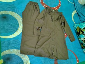 Olive Green Two-Piece Set