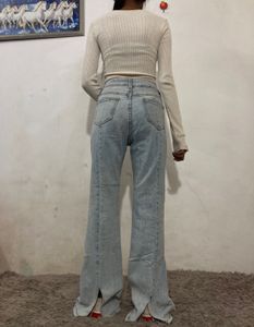 Light Wash Flared Jeans