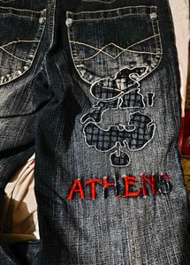 Shaded Jeans with Hand Fabric Paint