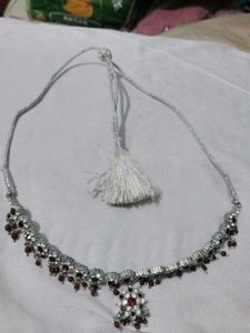 Stunning Red &amp; Crystal Choker Necklace