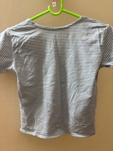 Striped Cropped T-Shirt