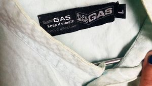 GAS Brand Chinese Collar Men’s Shirt…🩵Size: L