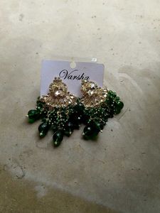 Elegant Emerald Dangle Earrings