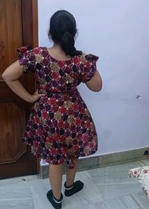 Vibrant Red Lace Ethnic Skirt