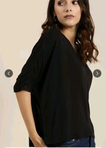 Classy Baggy Black Top