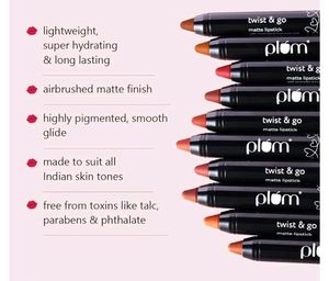 Plum Twist &amp; Go Matte Lipstick | Ceramides + Hyalu